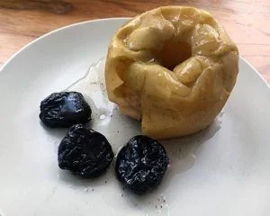 Manzanas asadas al microondas