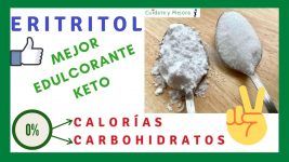Eritritol mejor edulcorante dieta keto o cetogenica