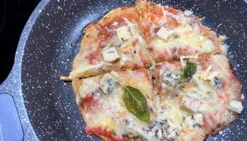base pizza keto en sarten